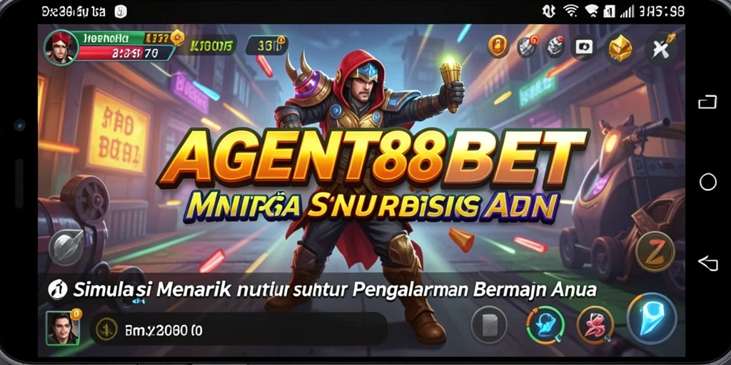Screenshot utama AGENT88BET menampilkan momen seru gameplay Simulation.