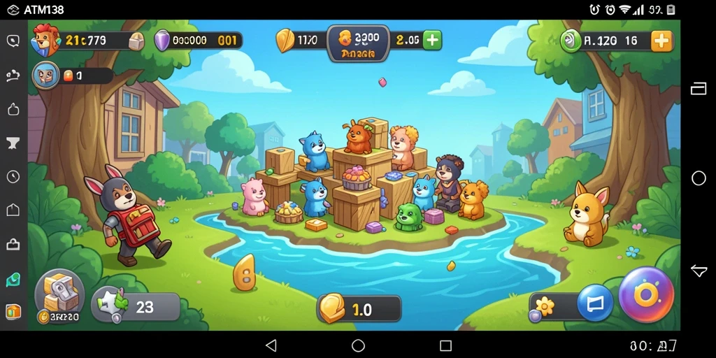 Tampilan gameplay ATM138 dengan puzzle yang menantang dan intuisi pengguna.