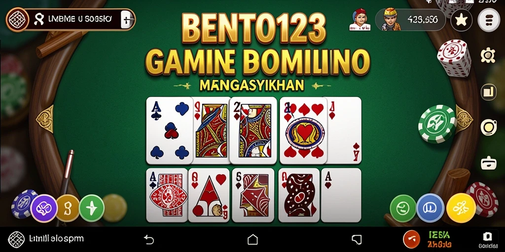 Screenshot gameplay BENTO123 menampilkan momen seru saat bermain Domino.