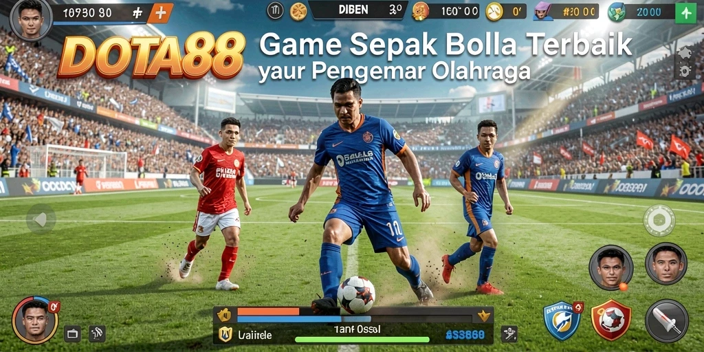 Gameplay DOTA88 menampilkan aksi sepak bola yang menegangkan dan menarik.