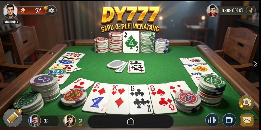 Tampilan gameplay Gaple yang seru di DY777.