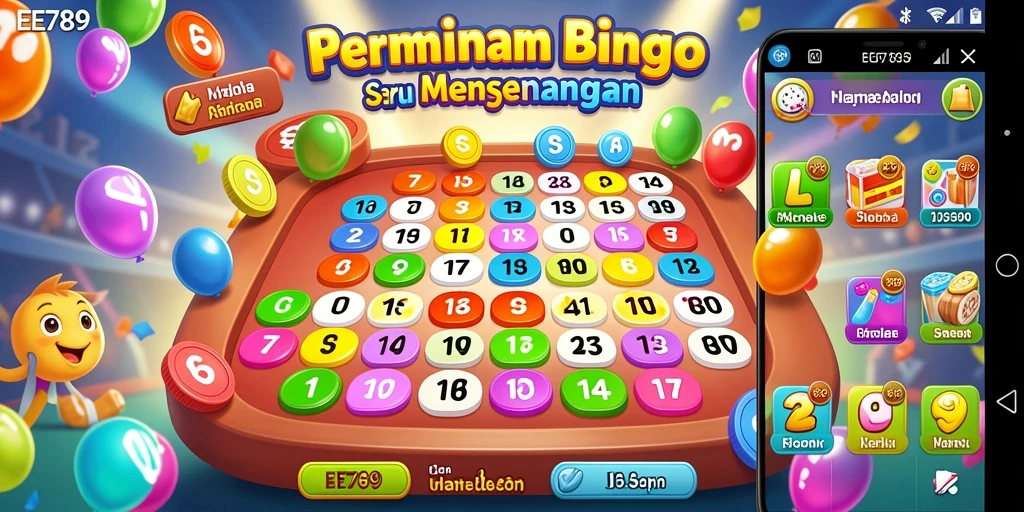 Tampilan gameplay seru dari permainan Bingo di EE789.