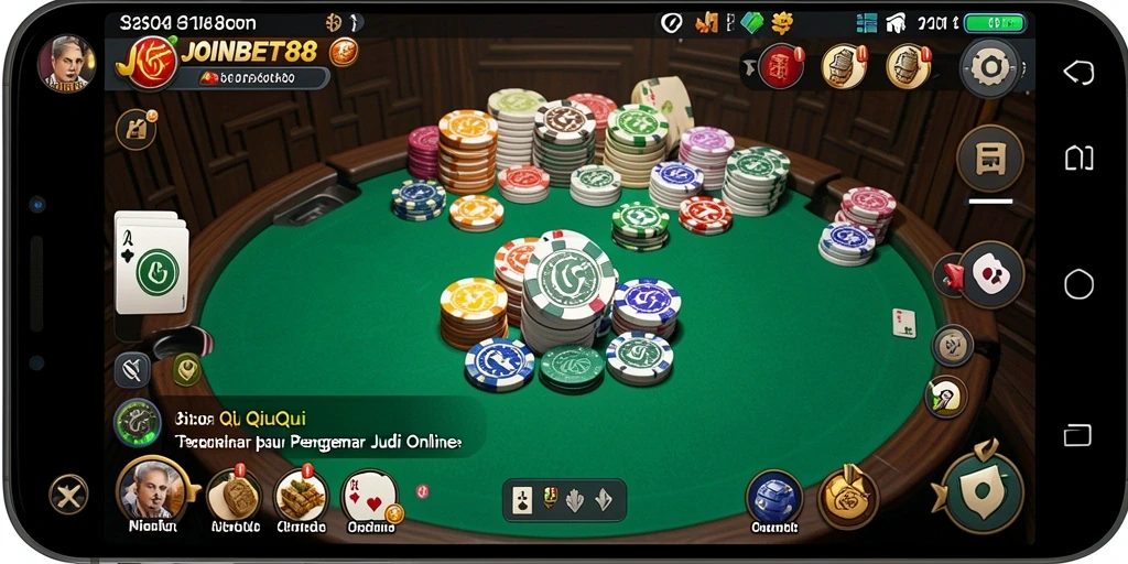 Tampilan gameplay QiuQiu yang menarik dan interaktif.