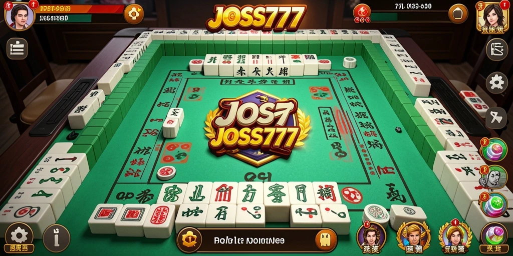 Screenshot utama JOSS777 menampilkan aksi seru permainan Mahjong.