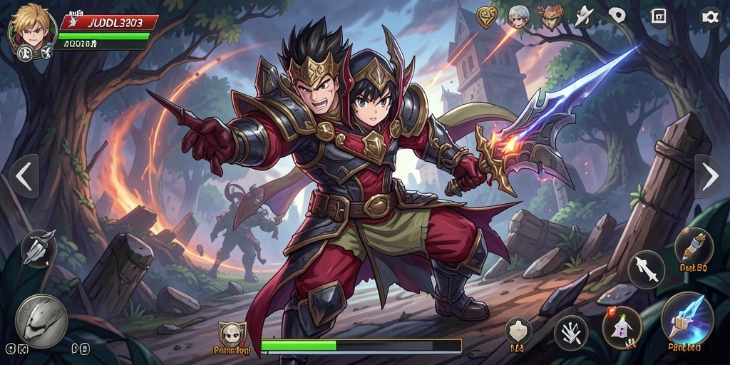 Tampilan menarik dari gameplay JUDOL303 yang penuh aksi Anime.