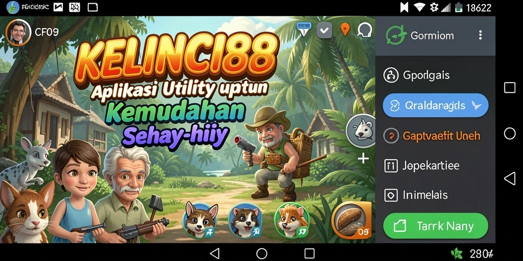 Tampilan antarmuka aplikasi Utility KELINCI88 yang modern dan intuitif.