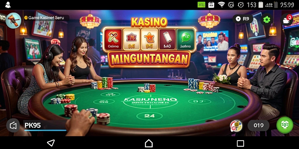 Tampilan menarik dari gameplay PK95 kasino dengan berbagai pilihan permainan.