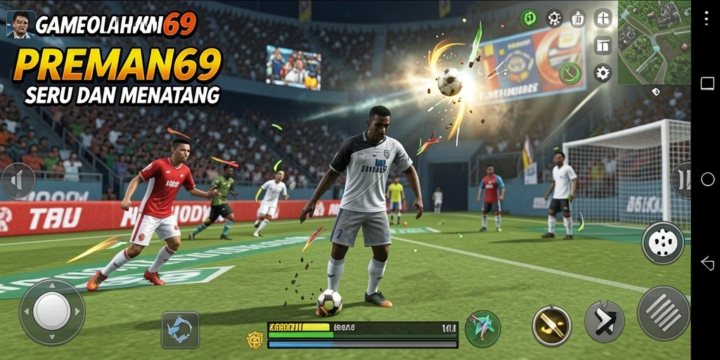 Tangkapan layar utama dari gameplay seru di PREMAN69.