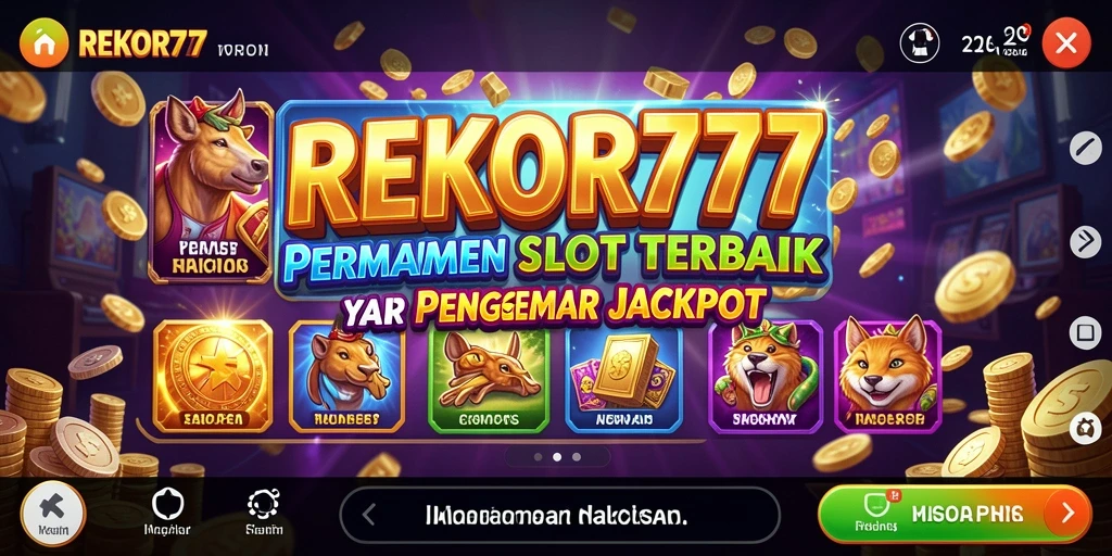 Screenshot gameplay REKOR777 menampilkan putaran Slot yang seru.