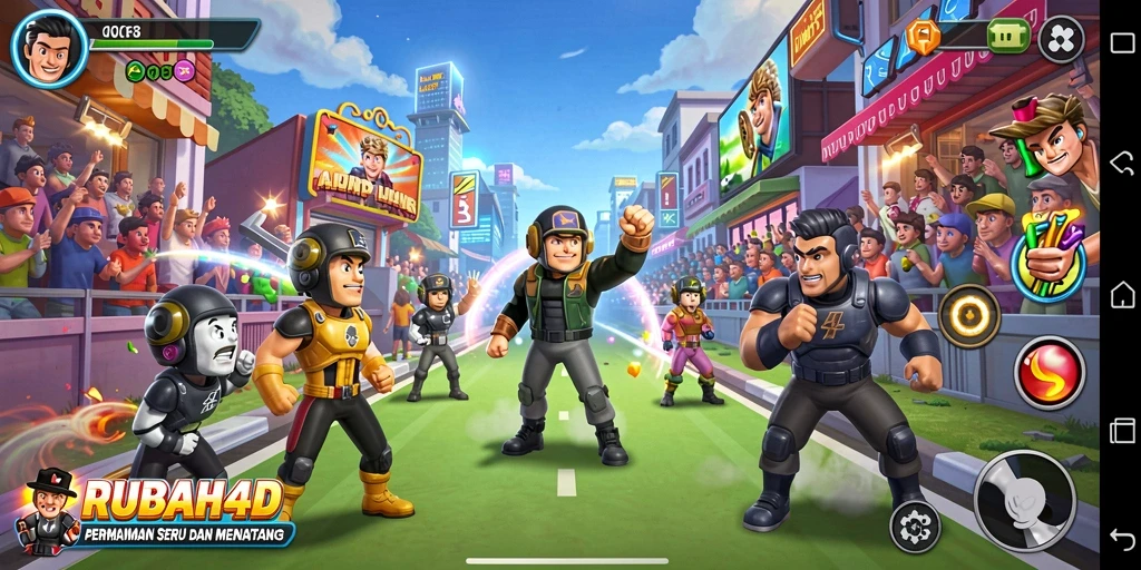 Menggambarkan gameplay RUBAH4D yang seru dan menantang di setiap level.