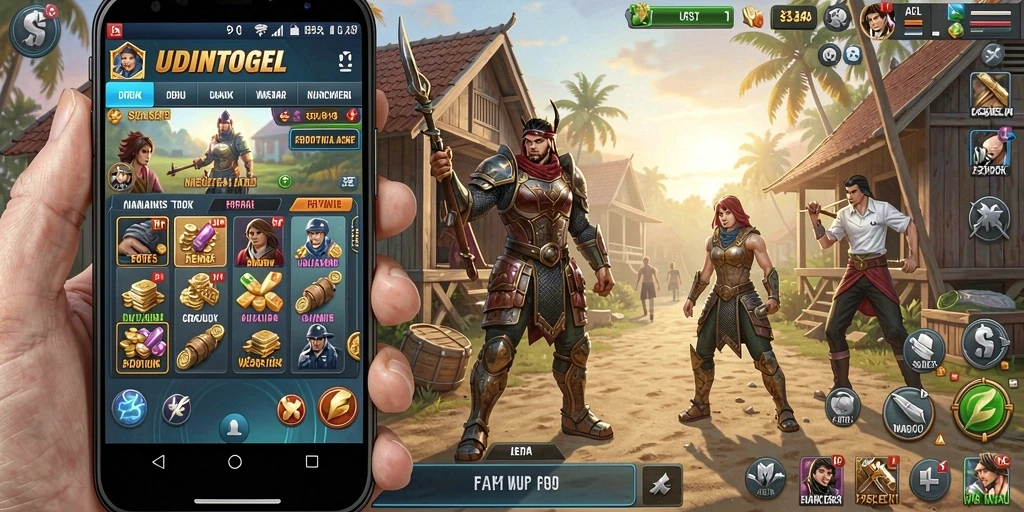 Tampilan utama aplikasi UDINTOGEL dengan fitur pengingat yang intuitif.