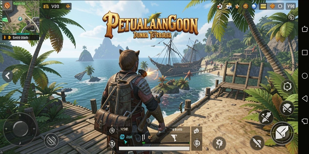 Gameplay V98 menunjukkan keindahan dunia terbuka yang luas