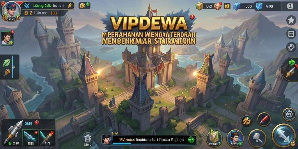 Tampilan gameplay seru di VIPDEWA Tower Defense.