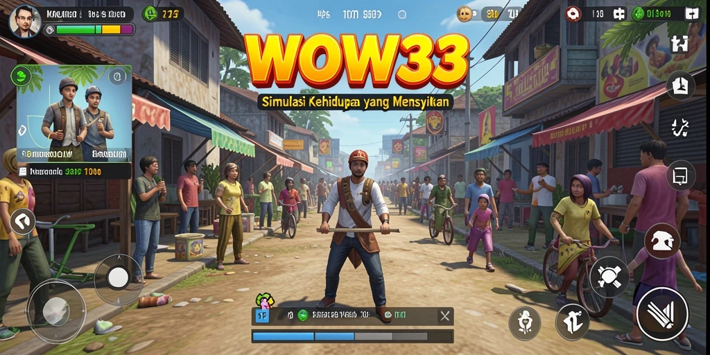 Tangkapan layar dari gameplay yang menampilkan interaksi karakter dalam <strong>WOW33</strong>.