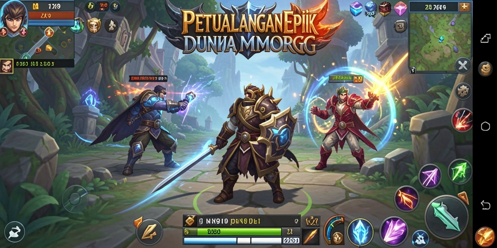 Tangkapan layar utama dari gameplay ZK9 yang menampilkan pertarungan seru antara karakter.